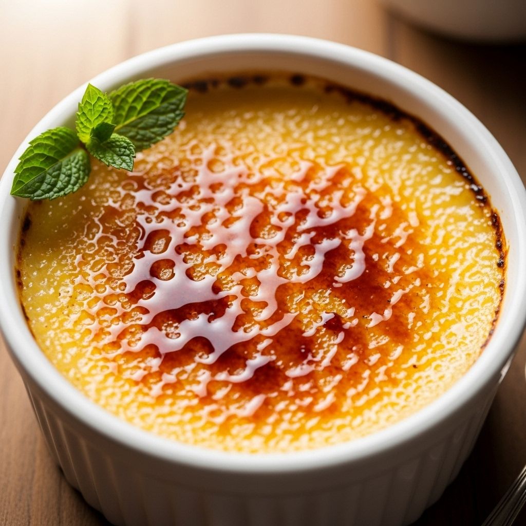 Master the art of creating restaurant-quality crème brûlée in your own kitchen with simple ingredients
