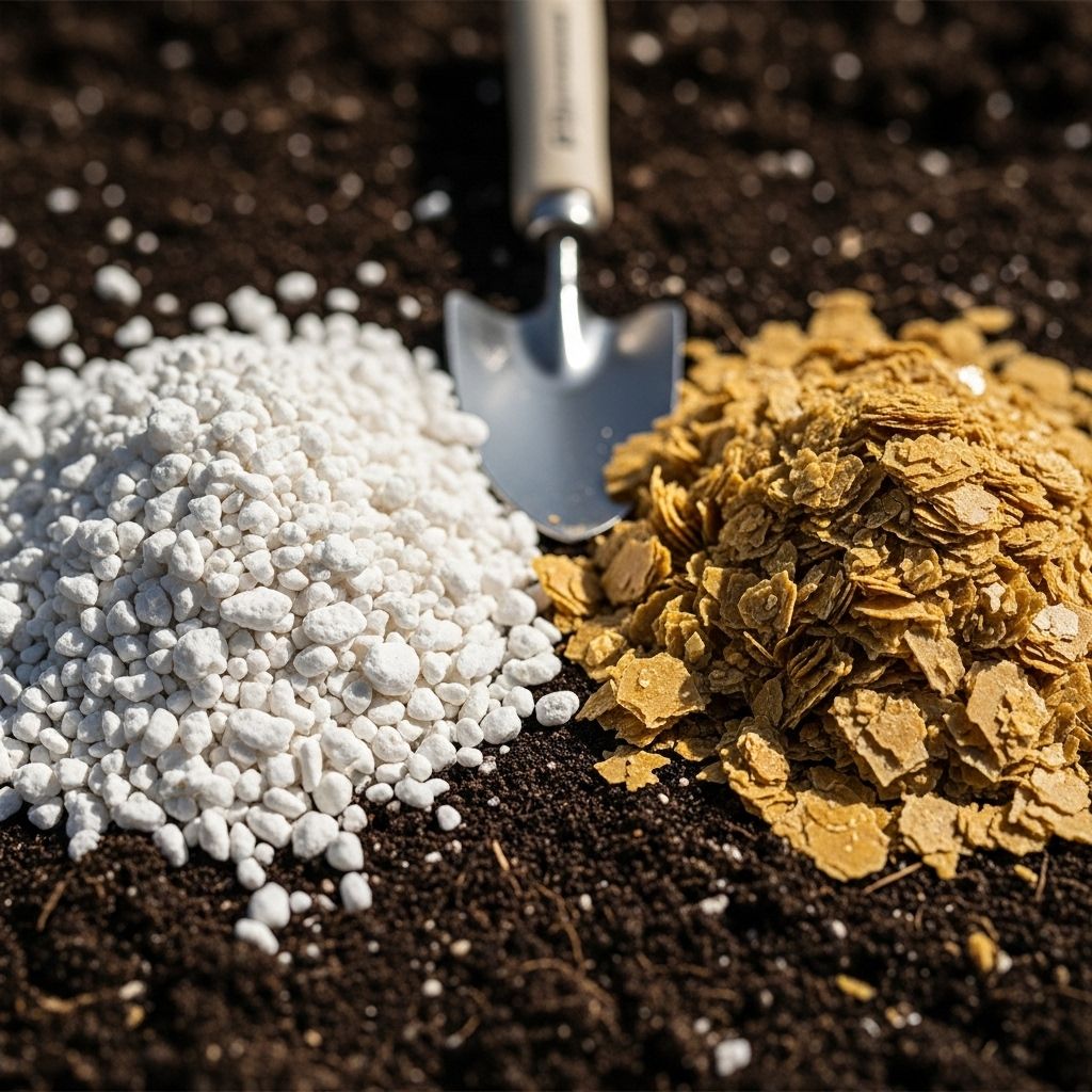 Understand the unique properties of perlite and vermiculite to enhance drainage, moisture, and plant health in your garden.