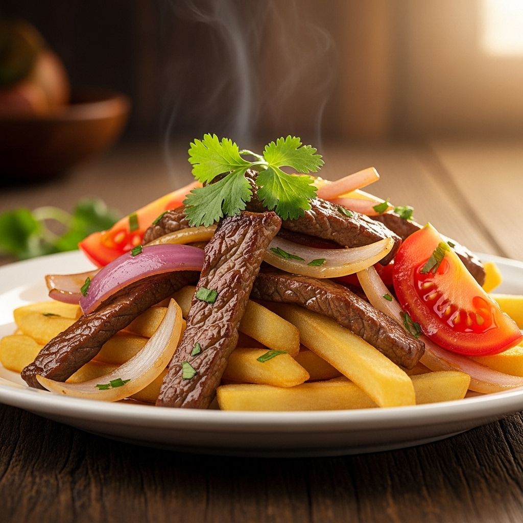 Discover the vibrant flavors and unique fusion behind Peru’s beloved steak and fries stir-fry, Lomo Saltado.