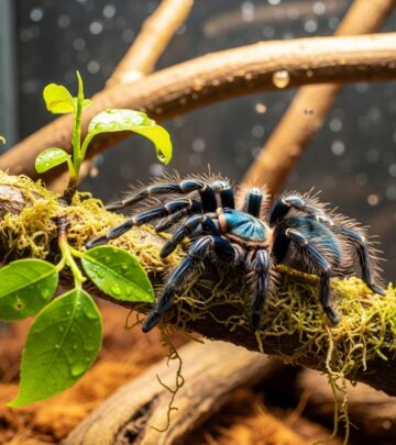 Creating a humid, ventilated arboreal setup ensures vibrant health and safe molting.