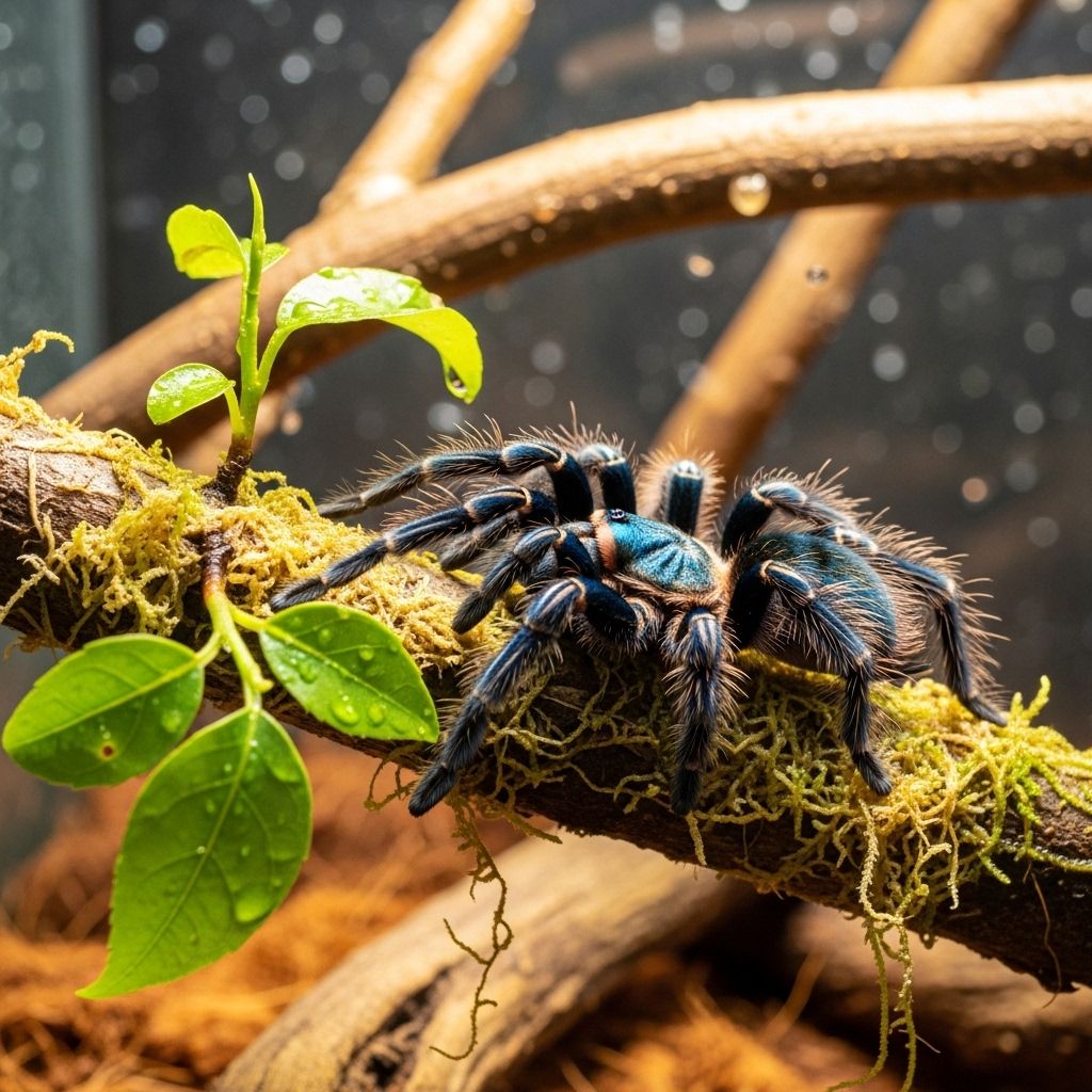 Creating a humid, ventilated arboreal setup ensures vibrant health and safe molting.