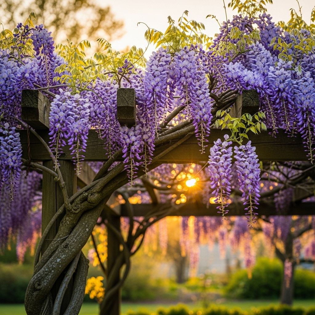 Bold floral cascades deserve careful training to flourish beautifully year after year.