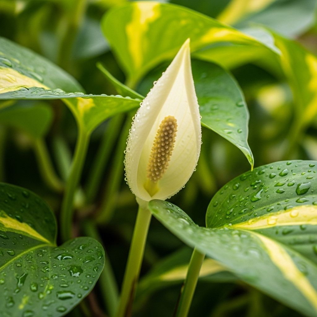 Uncover the secrets of the elusive pothos flower and learn why this beloved vine rarely blooms indoors.