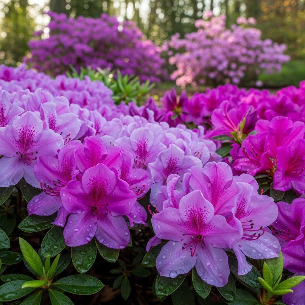 Transform your landscape with 11 unique purple azalea varieties, from rebloomers to woodland wonders, and expert care tips.