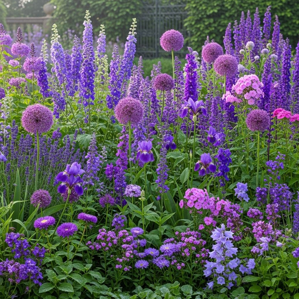 A curated mix promising season-long color and a garden alive with pollinators.