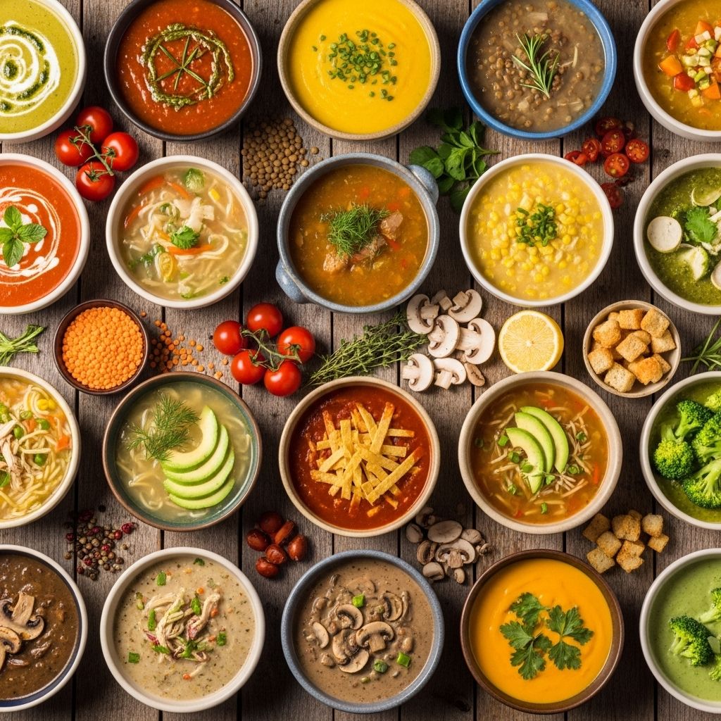 Delicious homemade soups that come together quickly for busy weeknights and satisfying meals