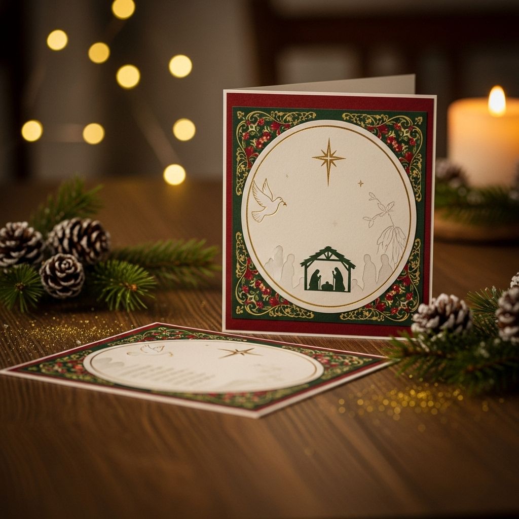 Express the true spirit of Christmas with inspirational religious messages, blessings, and greetings for your holiday cards.