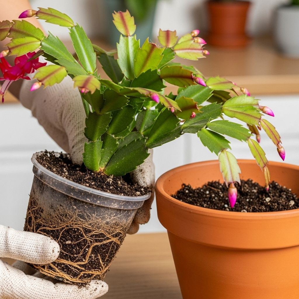 Easing crowded roots and refreshing potting mix helps unlock growth and bright blooms.