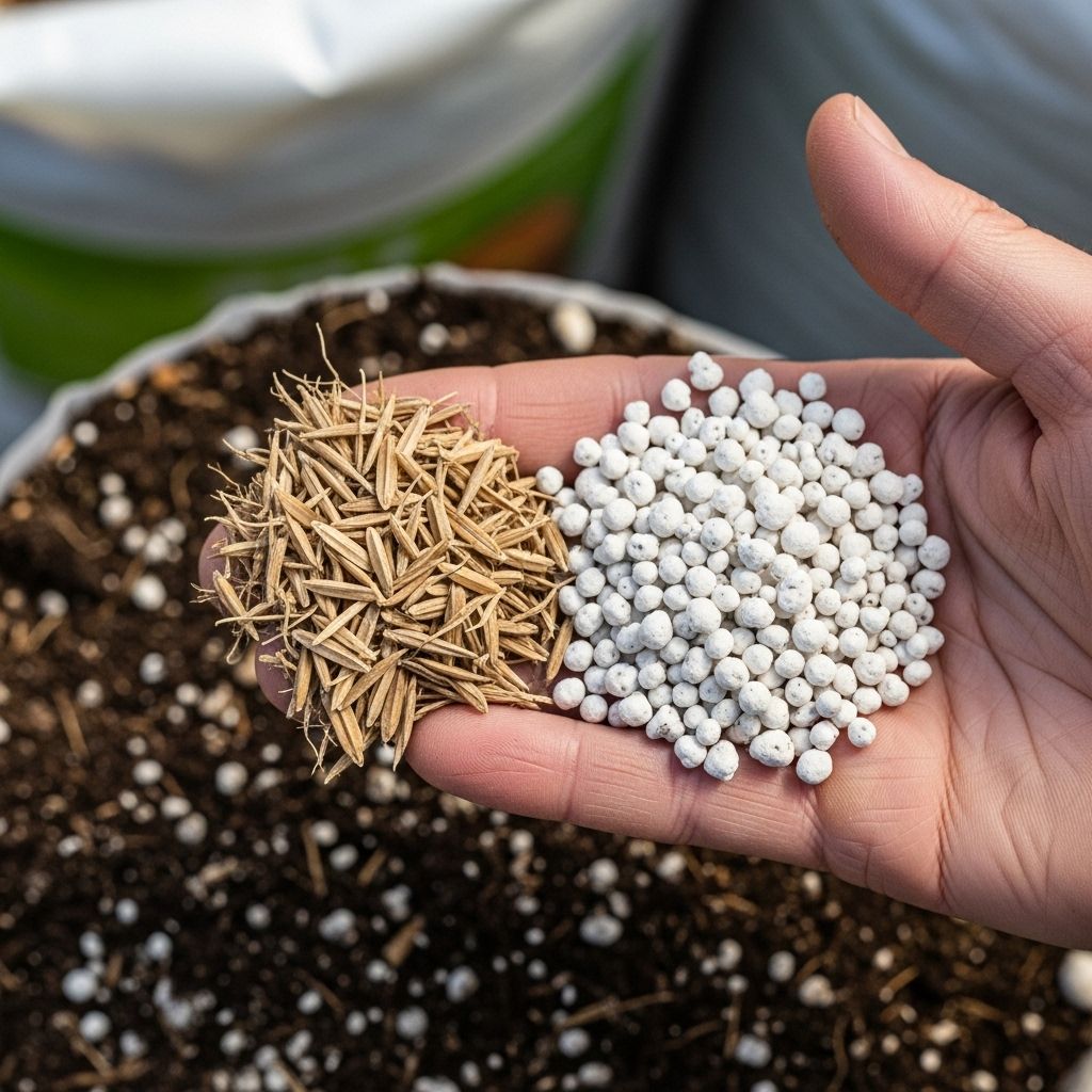 A sustainable amendment that improves drainage and enriches growing mediums.