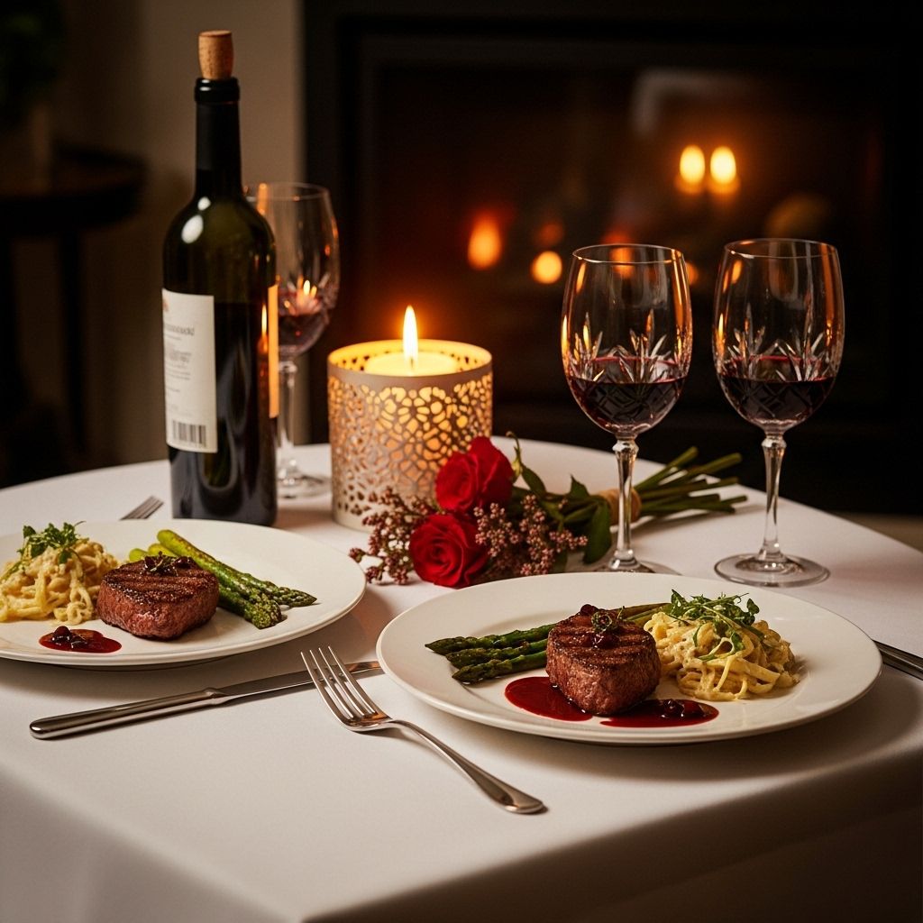 Create a candlelit escape at home with easy-to-follow meal ideas.