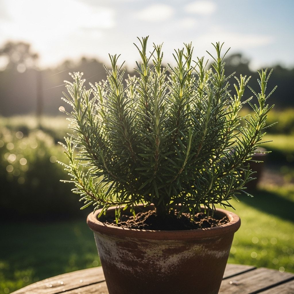 Bright sun and well-drained soil ensure the herb reaches its richest flavor and aroma.