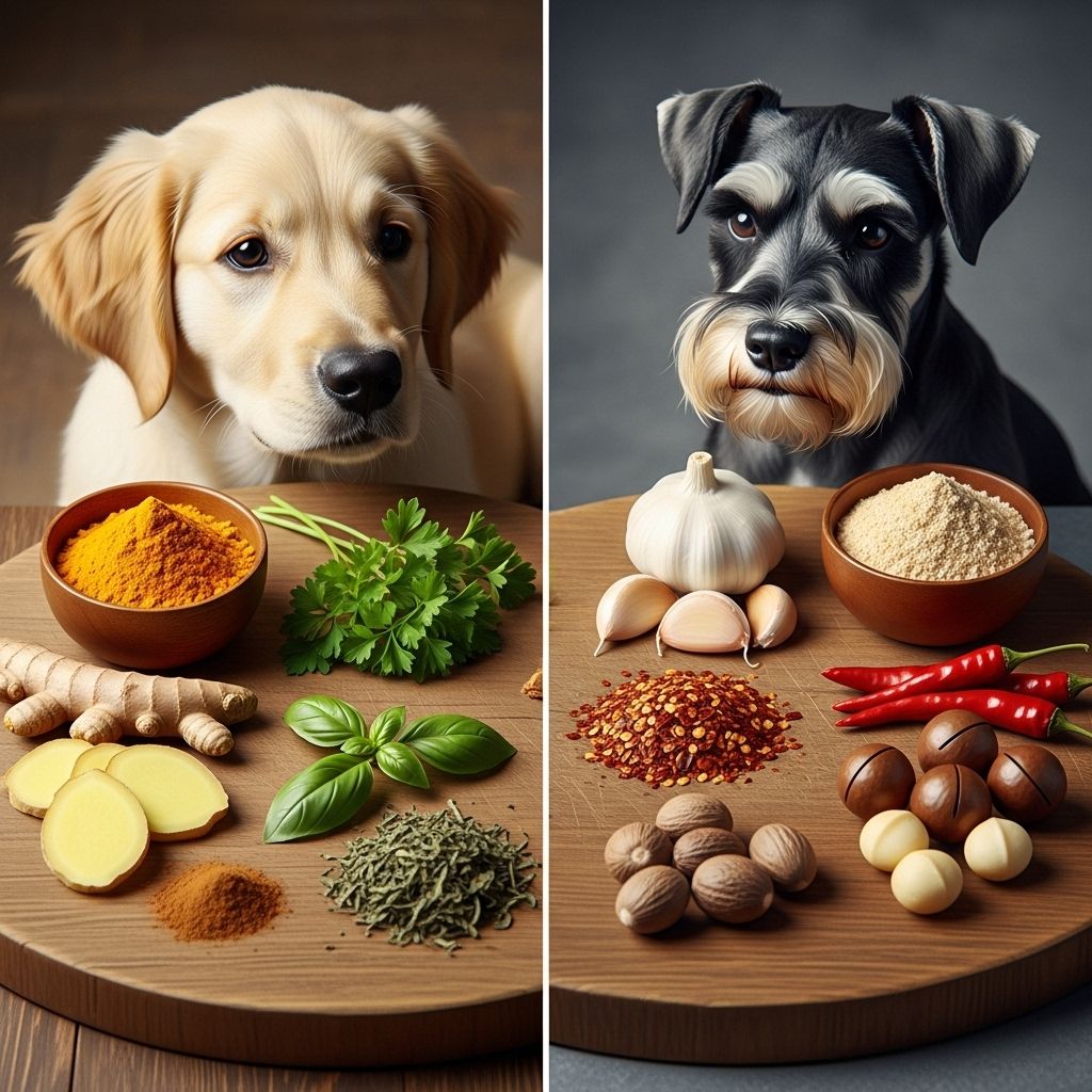 Spices Safe And Dangerous For Dogs: 5 To Use, 5 To Avoid Boost your pup’s meals with healthy seasonings and steer clear of harmful flavorings.