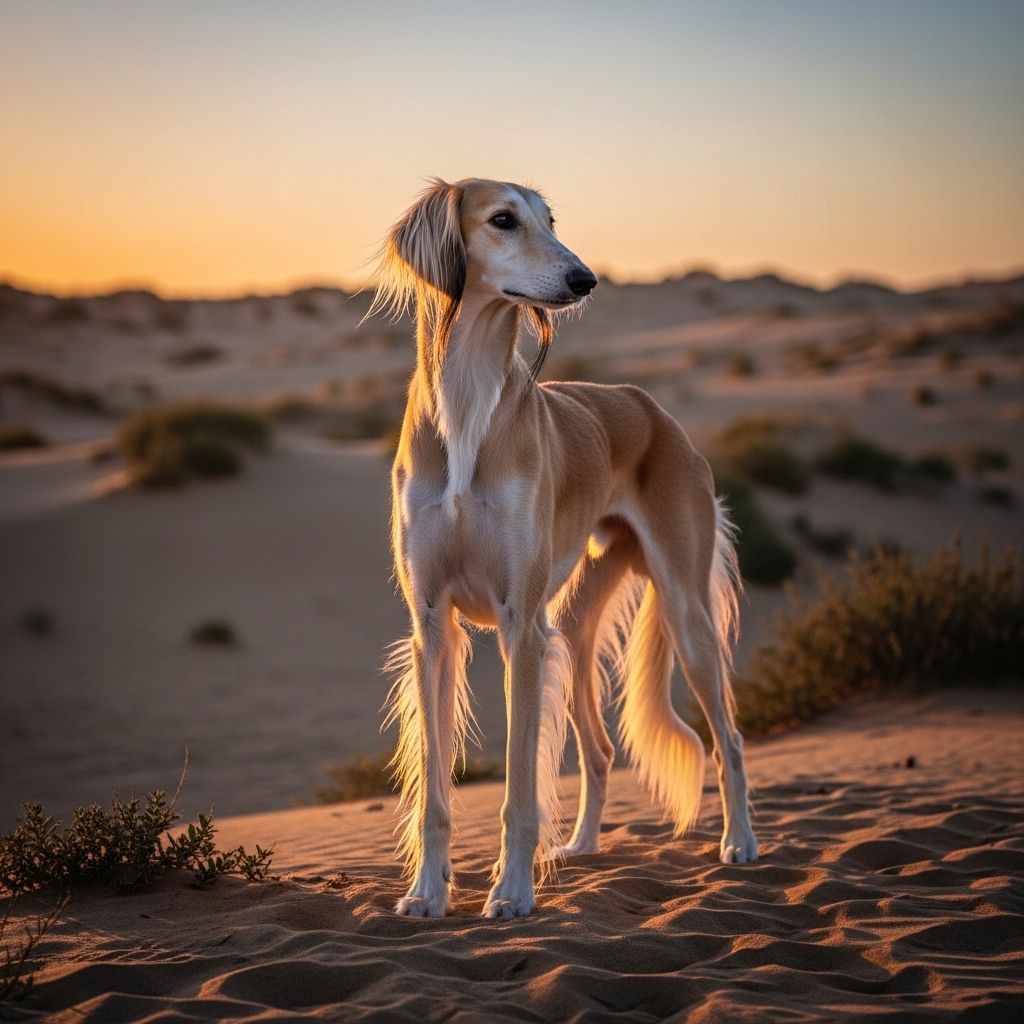 Graceful and independent, this sighthound thrives with gentle training and ample exercise.