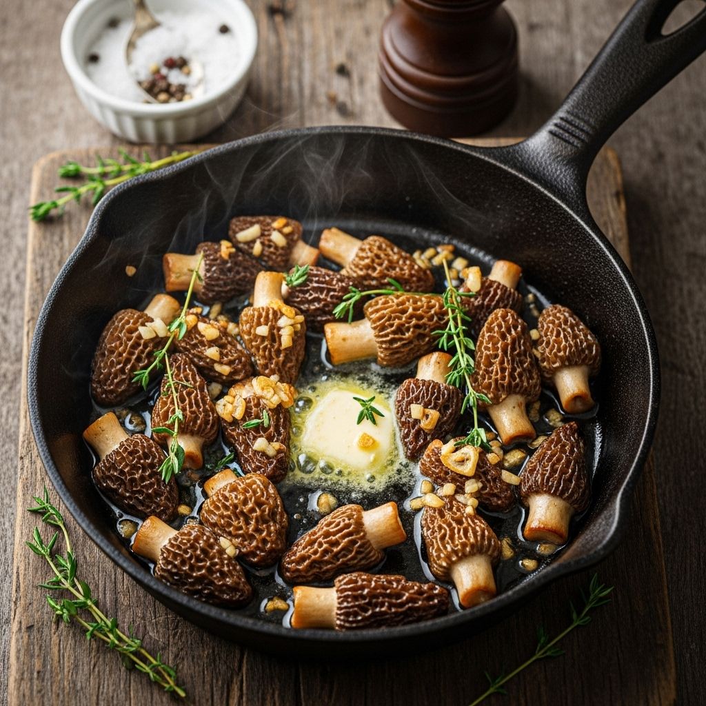 A minimalist approach that highlights morels’ natural taste and texture with every bite.