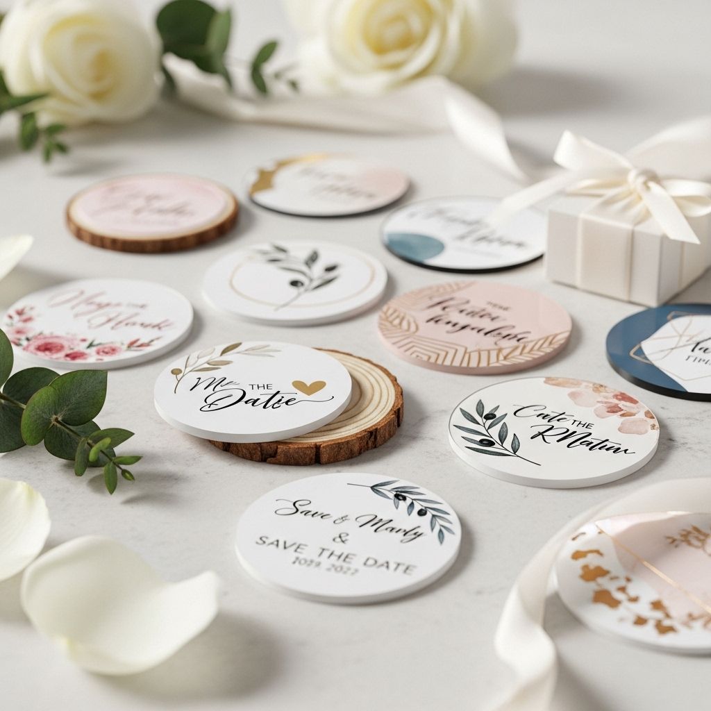 Discover unique, stylish, and personalized save the date magnets for your wedding and events.