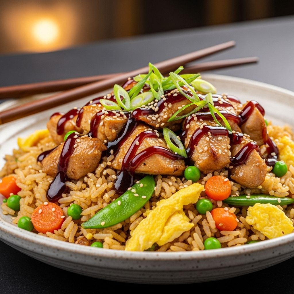 Transform your dinner routine with this flavorful, easy-to-make chicken teriyaki fried rice recipe