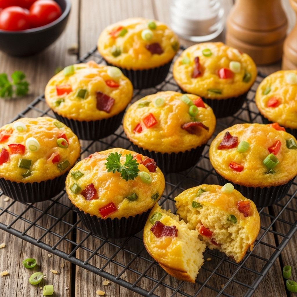Egg Muffins Recipe: Easy, Customizable Scrambled Muffins Wholesome, protein-packed scrambled egg muffins filled with veggies and cheese, perfect for breakfast on-the-go.