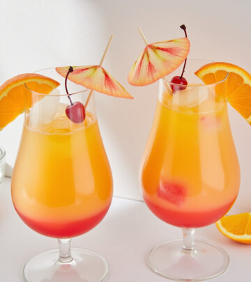 Fruity layers and pastel hues bring retro summer vibes to your next happy hour.