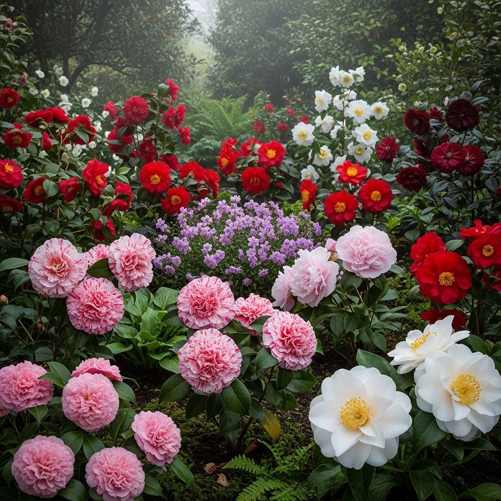 Discover camellia varieties that shine in shady garden spaces and enhance winter landscapes.