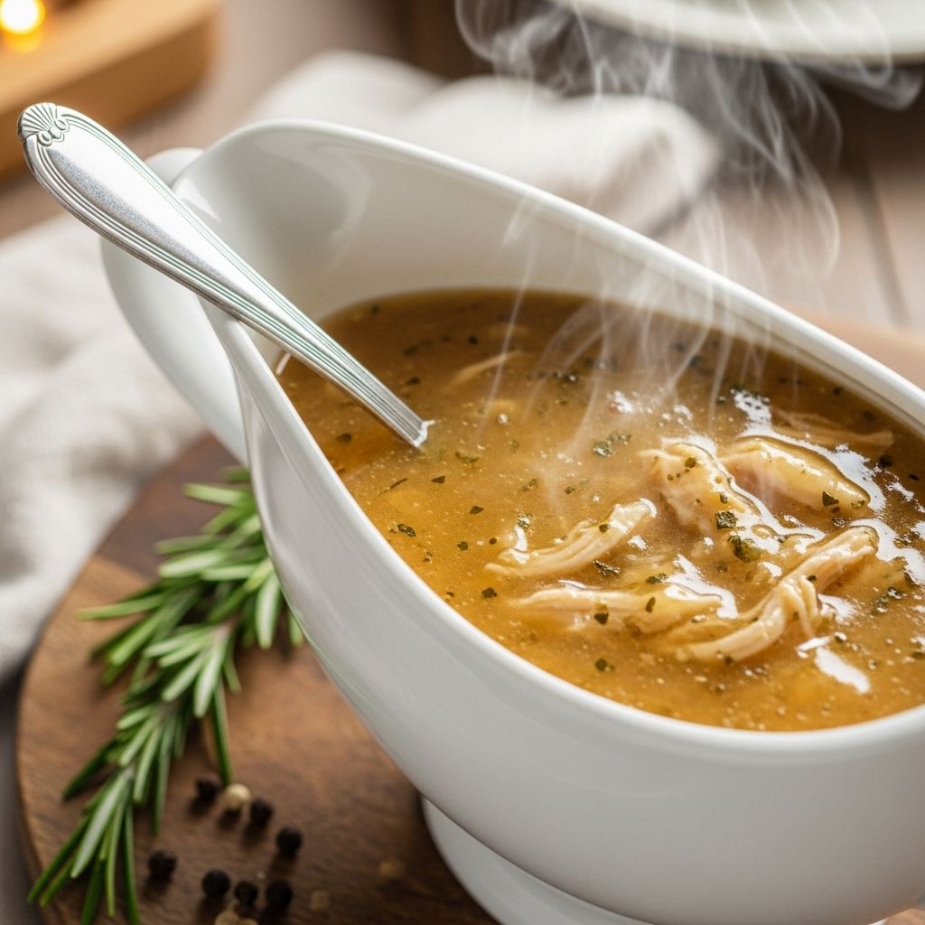 Pan drippings and pantry staples unite to create a silky sauce that elevates any meal.