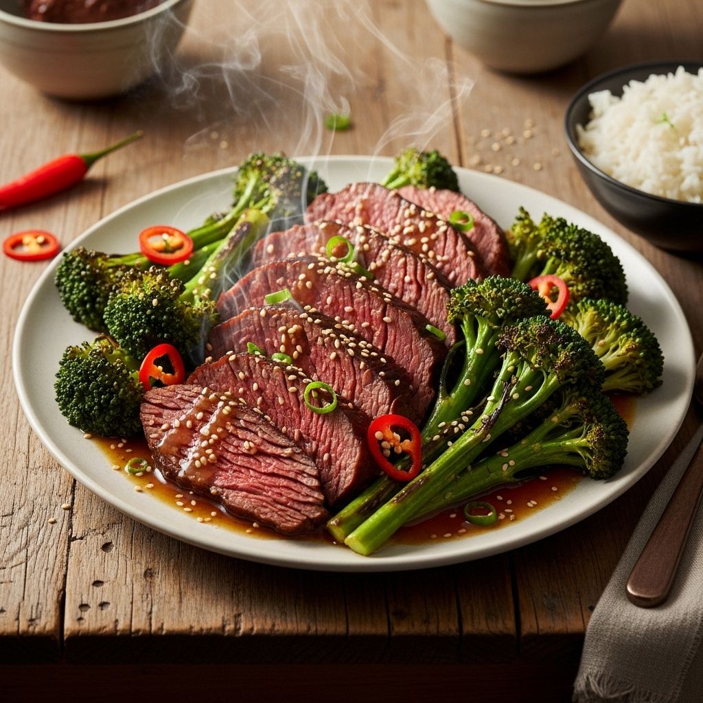 A savory soy garlic sauce turns simple ingredients into a restaurant-quality meal.