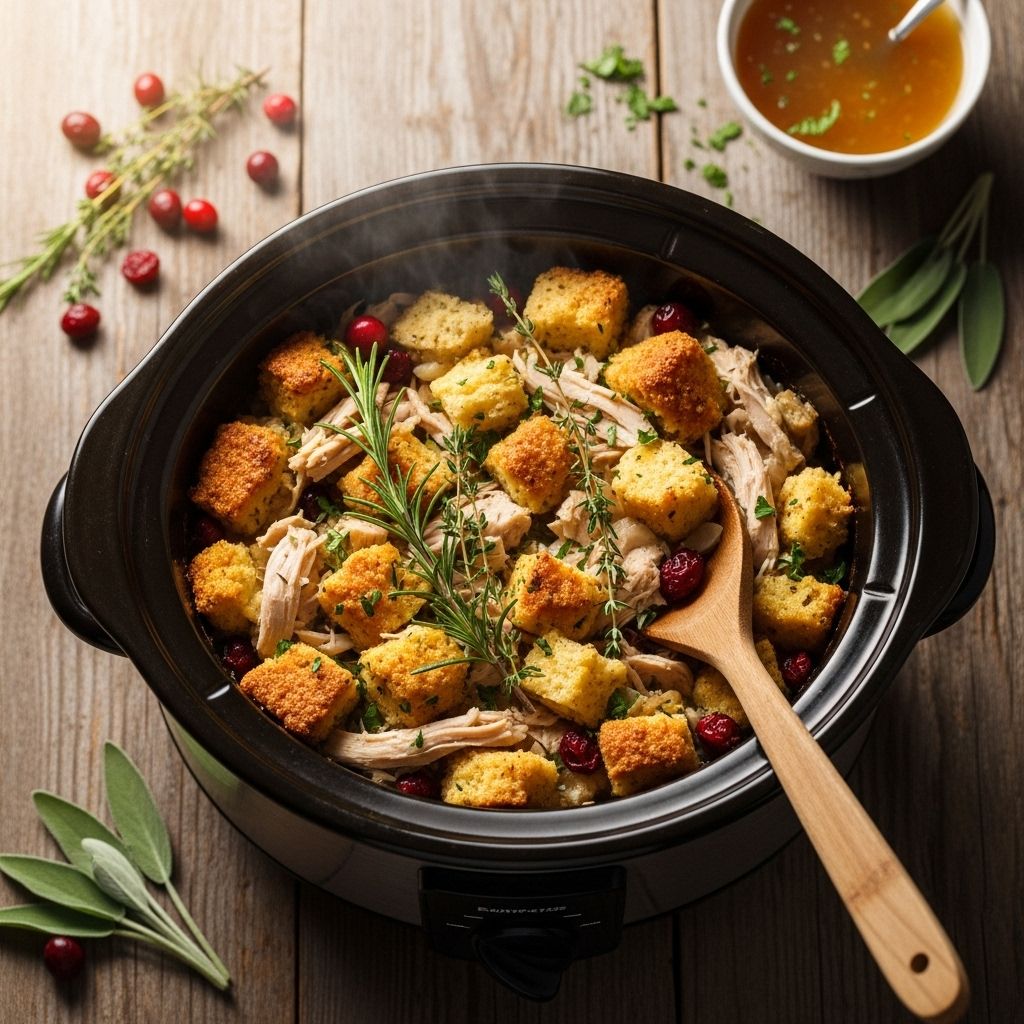 Experience a classic family favorite with minimal prep—this slow cooker chicken and stuffing recipe offers comforting flavors in every bite.