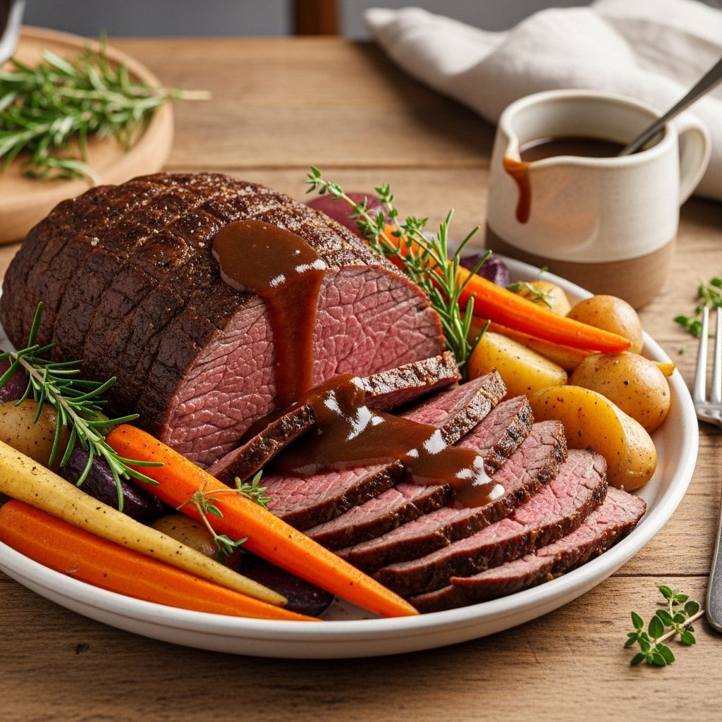 Discover how to craft a tender, flavorful roast beef with minimal effort using your slow cooker—perfect for hearty family dinners or fuss-free meal prep.