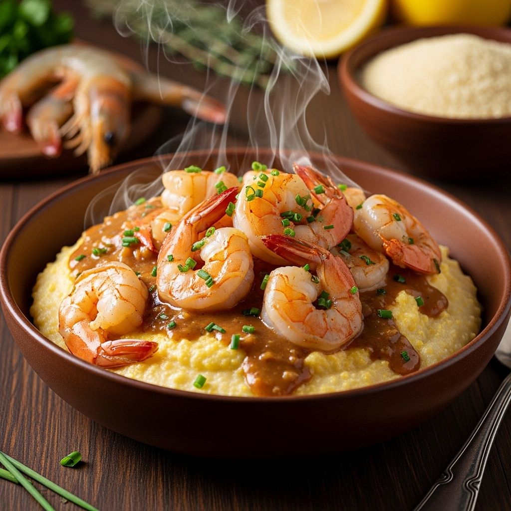 Discover the perfect blend of creamy grits and savory shrimp in this iconic Southern comfort food classic