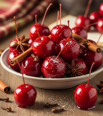 A slow, gentle infusion highlights each apple’s glossy allure and aromatic spice blend.