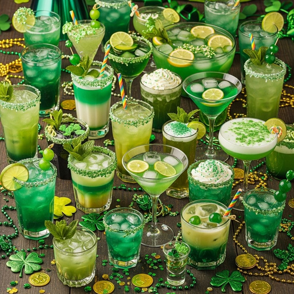 Colorful concoctions blend Irish-inspired flavors and playful twists to delight every guest.