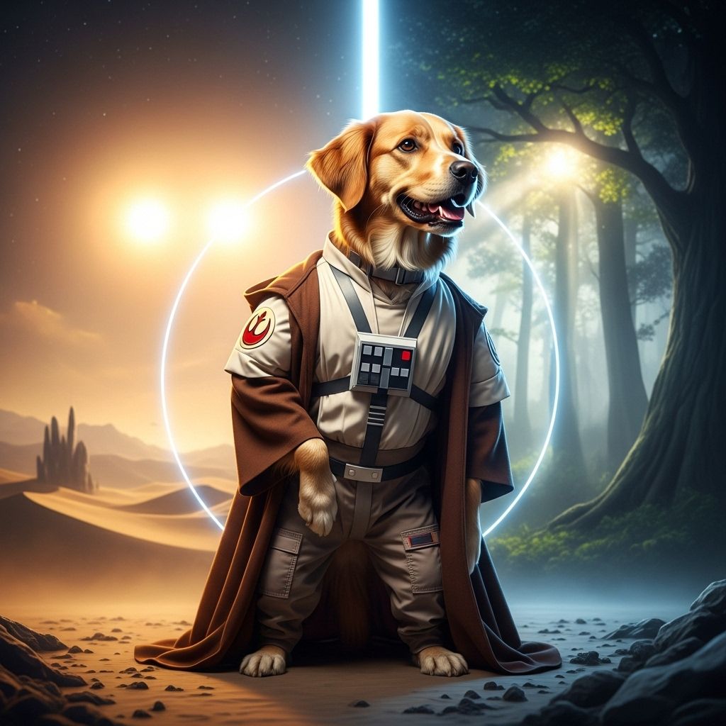 Transform your pup into a galactic hero or mischievous villain with comfy outfit ideas.