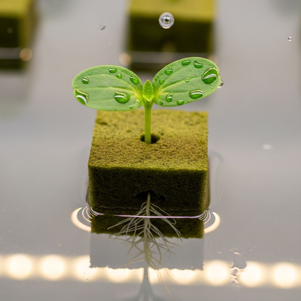 Clean, soilless seed germination that builds strong roots and sparks hydroponic growth.