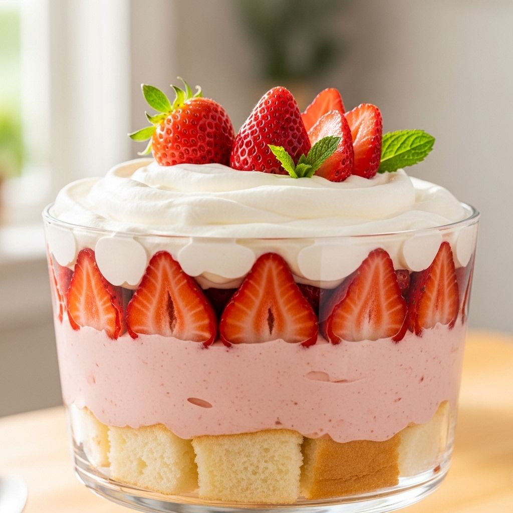 Strawberry Angel Food Dessert Recipe: 4 Easy Refreshing Layers A chilled layered dessert perfect for summer, featuring angel food cake, sweetened cream cheese, and fresh strawberries.