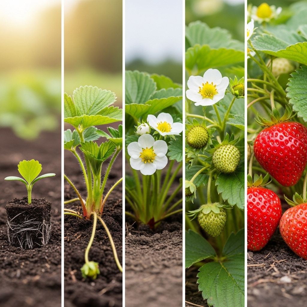 Strawberry Growth Stages: 5 Key Phases From Planting To Harvest Unlock the secrets of strawberry growth, from planting and flowering to successful fruit harvests in your garden.