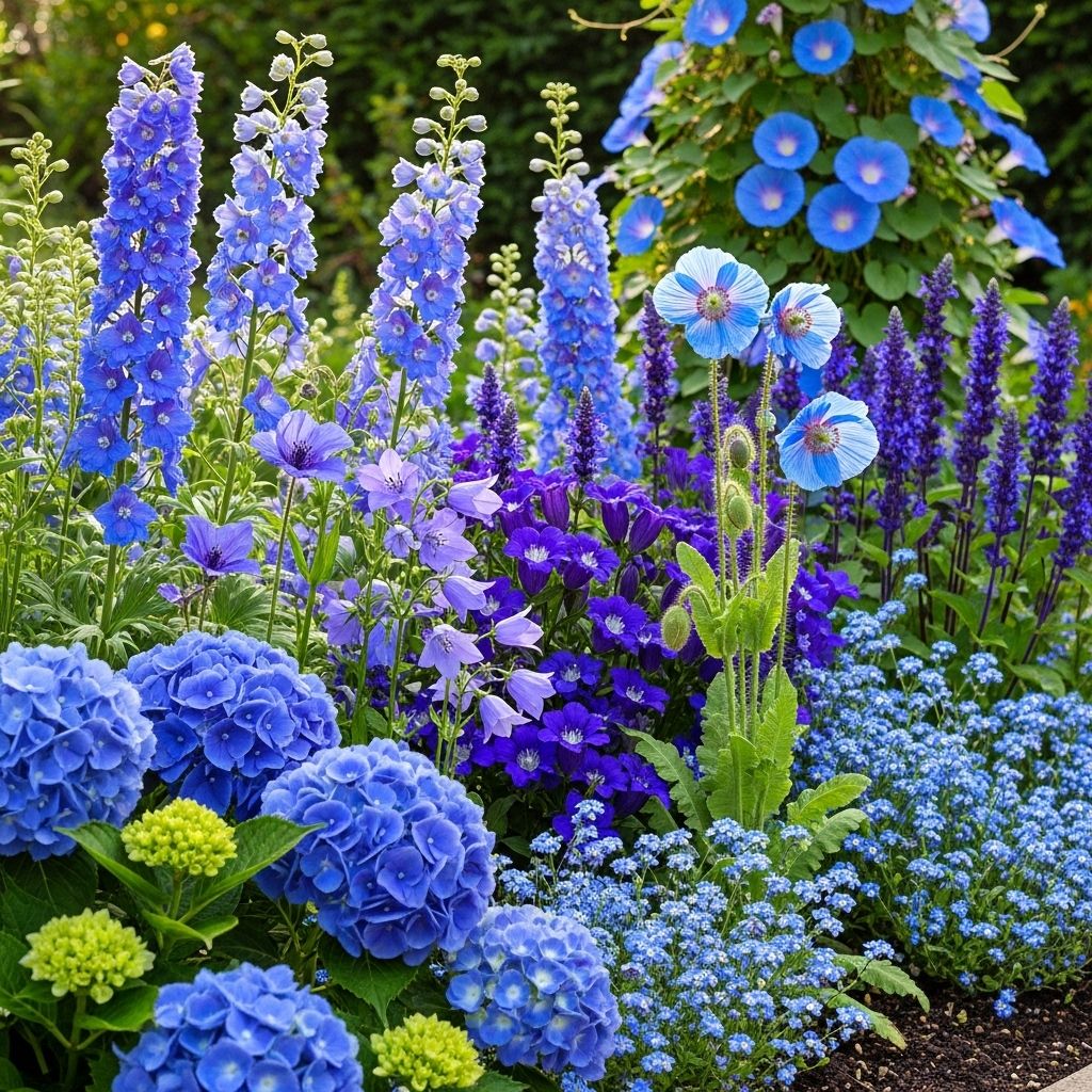 Discover the most beautiful blue blooms to transform your garden into a tranquil blue paradise