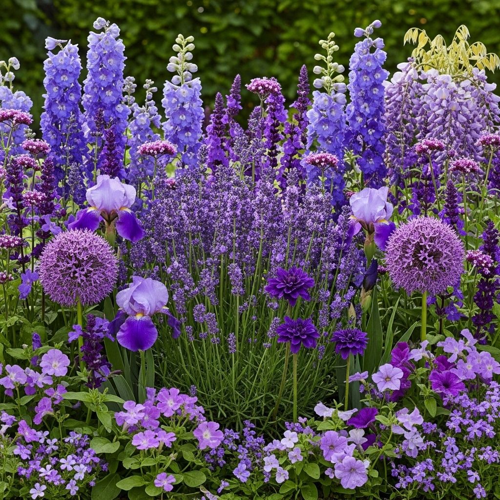 Discover the perfect purple blooms to add dramatic color and contrast to your garden landscape