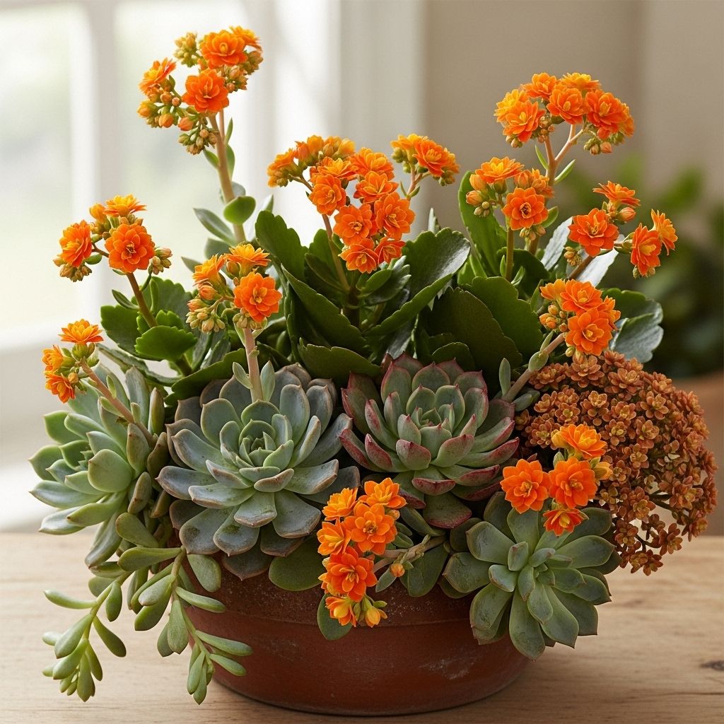 Discover vibrant orange-flowering succulents to brighten your indoor or outdoor garden spaces