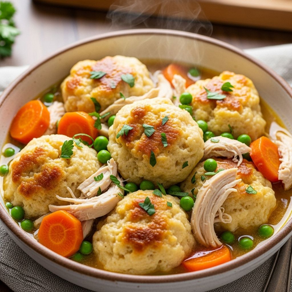 Easy Chicken And Dumplings Recipe: 5 Simple Steps Wholesome flavors combined effortlessly for a cozy meal that warms your soul tonight.