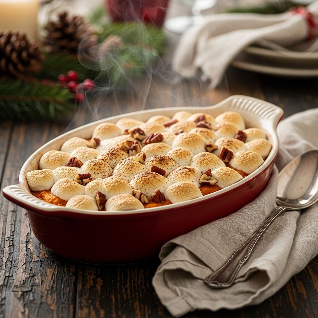Discover a beloved sweet potato casserole recipe, perfect for holiday gatherings and family meals—creamy, comforting, and topped with gooey marshmallows.