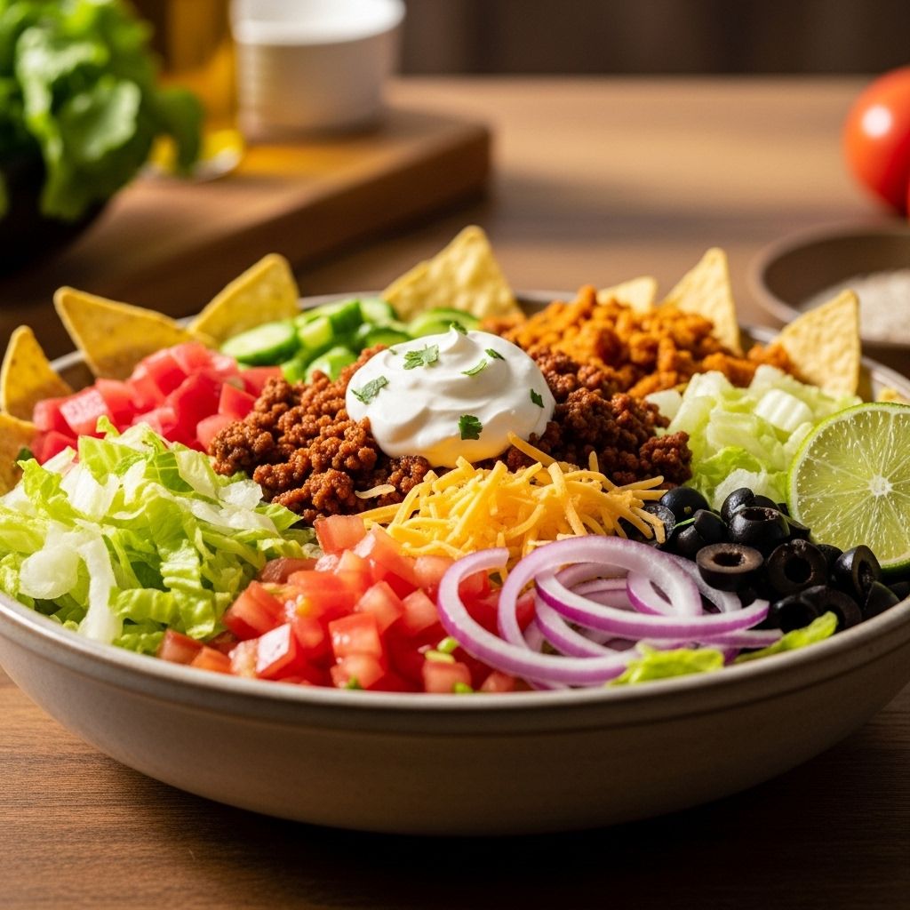 Fresh produce and homemade toppings come together for a satisfying, customizable dish.