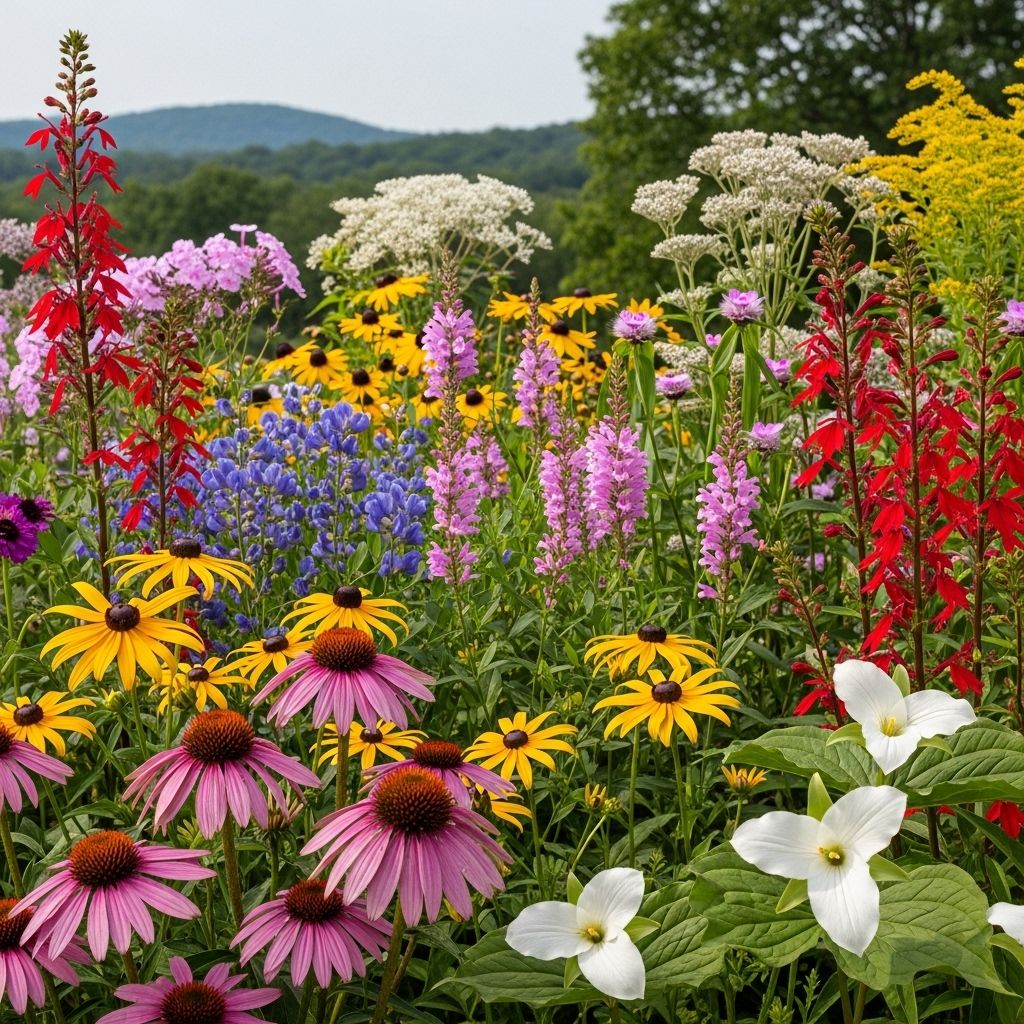 A flourishing display of color that nurtures pollinators and eases landscape upkeep.