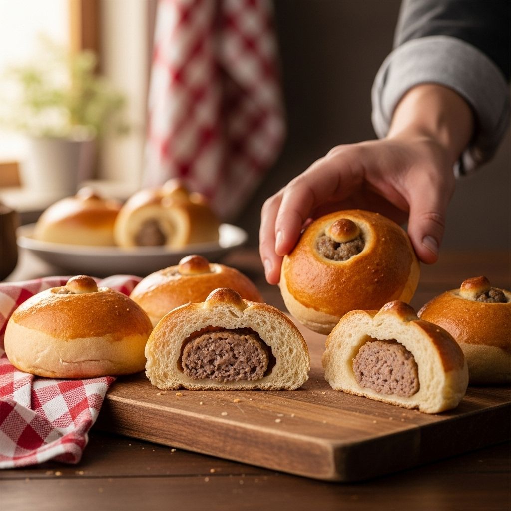 Fusion of Czech baking and Texas flair yields dough wrapped around savory sausage.