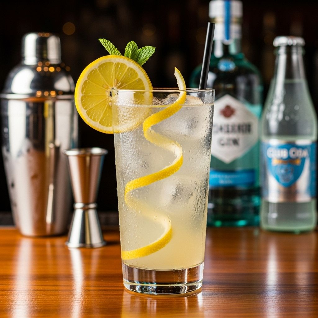 Master the perfectly balanced Tom Collins cocktail with our step-by-step guide to this timeless gin classic