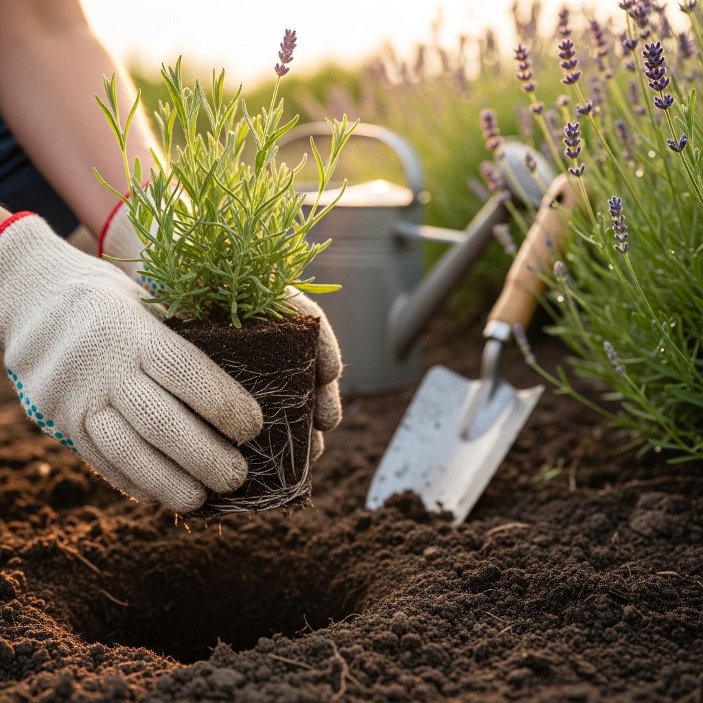 Proper timing and soil care ensure lavender establishes strong roots and abundant blooms.