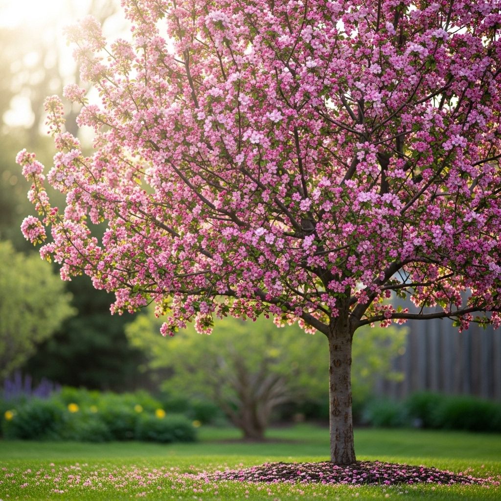Discover the beauty of crabapples with their spring blossoms, summer foliage, and colorful persistent fruits