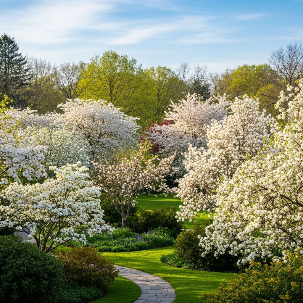 Explore 41 spectacular trees with white flowers to add elegance and seasonal color to your home or landscape.