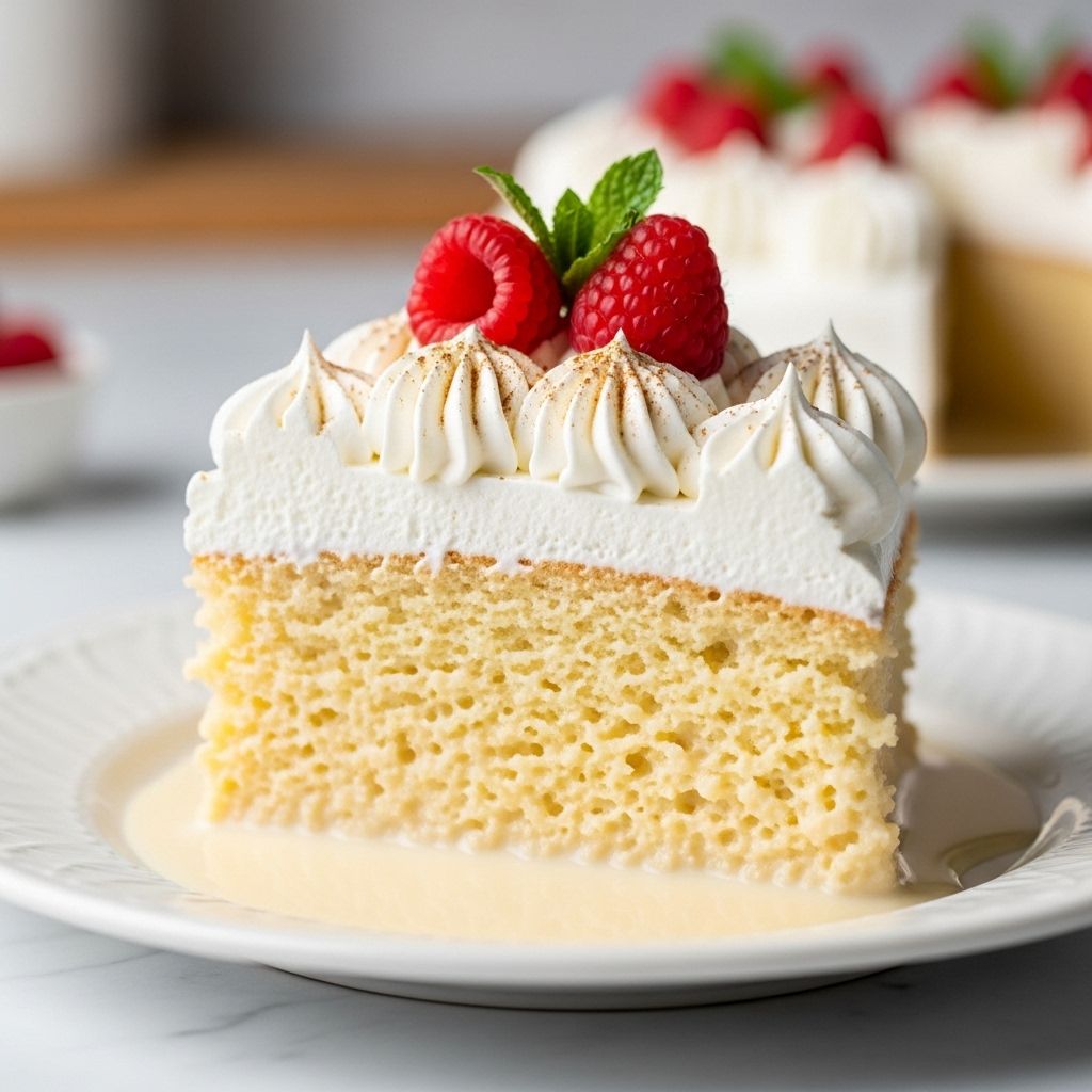 Tres Leches Cake Recipe: Easy 3-Step Guide For Decadent Dessert Indulge in a luscious, creamy treat that blends rich flavors for a dreamy bite!