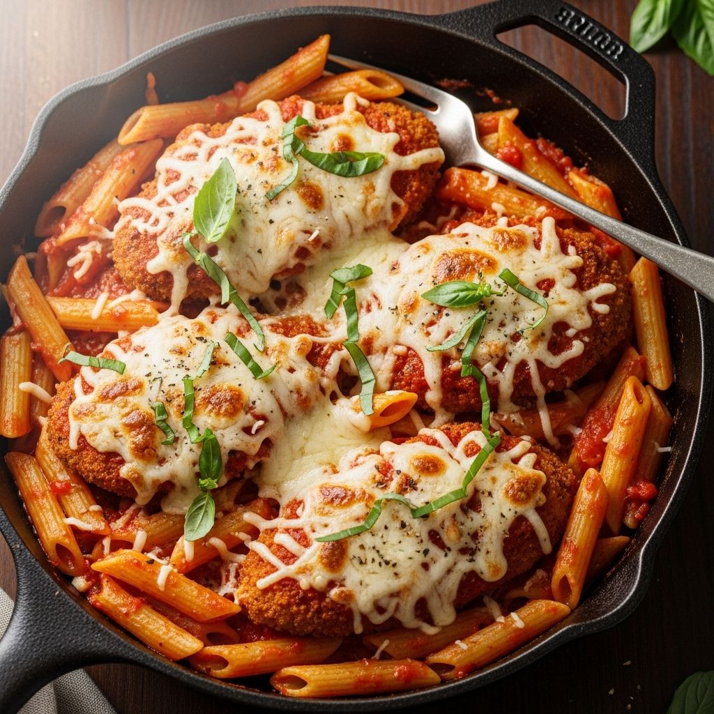 Every forkful is loaded with crunchy breading, melty cheese, and rich tomato sauce for ultimate comfort.