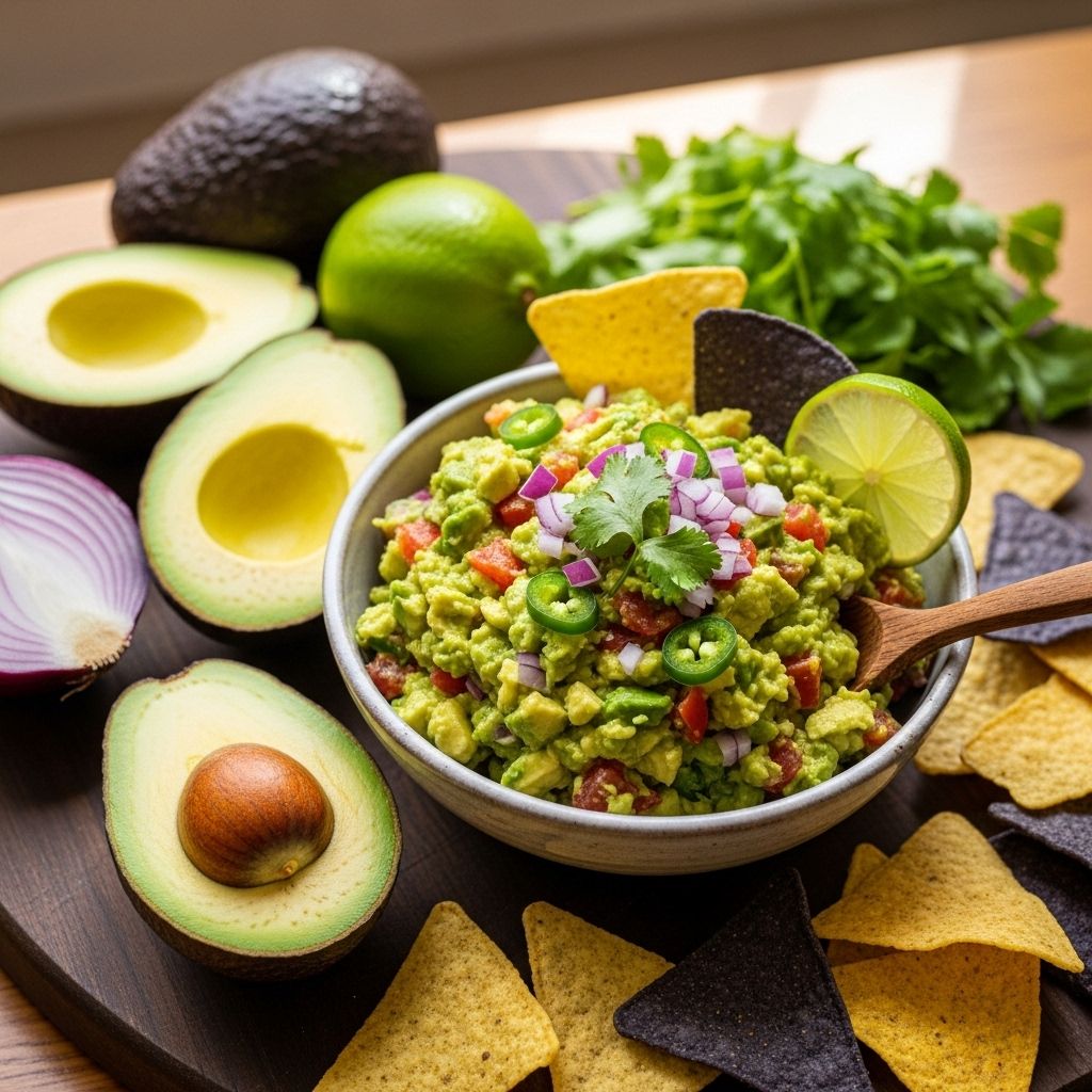 Easy Guacamole Recipe: Perfect Homemade Dip in Minutes Whip up a creamy, zesty treat bursting with flavor that everyone will adore!