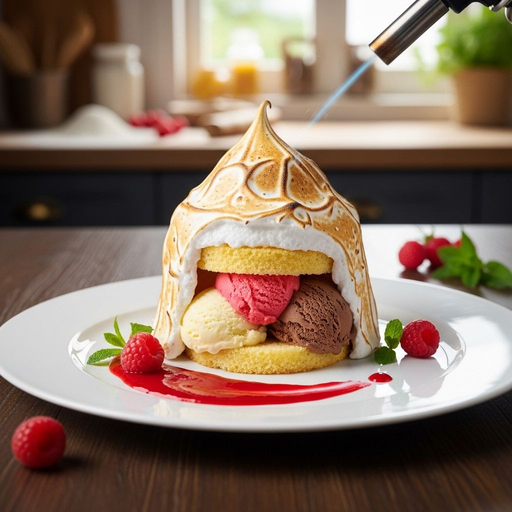 Baked Alaska Recipe: 6-Step Guide To An Epic Dessert Discover how to make the showstopping Baked Alaska—ice cream, cake, and meringue—in your own kitchen.